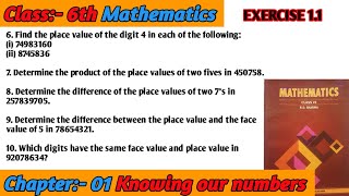 Find the place value of the digit 4 in each of the followingi 74983160ii 87458367 [upl. by Notwen453]