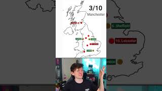 Locate the 10 Most Populated Cities in the UK shorts [upl. by Warga643]