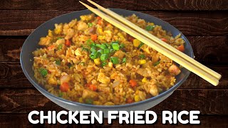 How to Make Chicken Fried Rice Like The Restaurant  Leftover Chicken  15 min Quick amp Easy Recipe [upl. by Karmen]