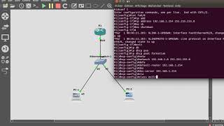 configuration dhcp sous gns3 [upl. by Margie]