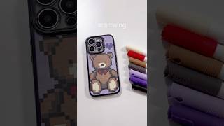 Phone case idea 🧸 art pixelart phonecase diy [upl. by Harmonia]