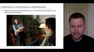 Wie führe ich ein gutes Leitfadeninterview durch [upl. by Dutch]