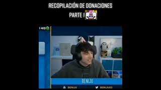 recopilación de donaciones raras a beniju xd [upl. by Oiril]