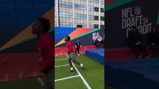 IShowSpeed Runs A 444 40Yard Dash At The NFL Draft 😳 nfl nflukire shorts [upl. by Celesta]