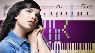 DERNIÈRE DANSE Indila  Piano Tutorial  SHEETS [upl. by Schaab]