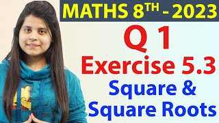 Q 1  Ex 53  Square and Square Roots  NCERT Maths Class 8th  Chapter 5 New Syllabus CBSE 2023 [upl. by Heyes]