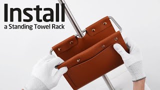 Model BPH231  How to Install a KES Bathroom Freestanding Toilet Paper Holder with Magazine Rack [upl. by Drew631]