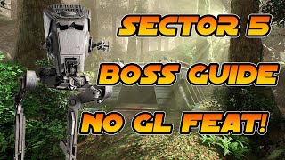 Sector 5 Boss Easy No GL Feat  SWGOH [upl. by Ssegrub]