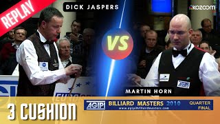 3 Cushion  Masters AGIPI 2010  Martin HORN vs Dick JASPERS [upl. by Nnav]