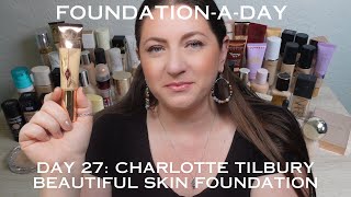 Charlotte Tilbury Beautiful Skin Foundation – Wear Test Oily Skin – Does it stay or does it go [upl. by Nilatak]