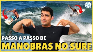 SEQUÊNCIA DE MANOBRAS PARA APRENDER NO SURF [upl. by Eednim273]