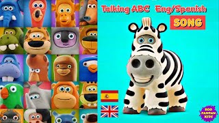 Talking ABC Eng Spanish ABC SongBoopanpankids [upl. by Elirpa]