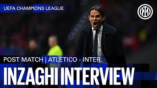 SIMONE INZAGHI INTERVIEW  ATLETICO MADRID 21 INTER 32 on penalties 🎙️⚫🔵 [upl. by Llirpa]