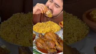 Eating Chicken Biryani Chicken Curry mukbang eatingsounds food shortsvideo [upl. by Kalil99]