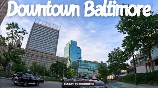 Baltimore  Maryland 4K Downtown amp Inner Harbor [upl. by Assennav]