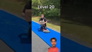 Level 1 to level 1000 delivery packagedelivery parkour challenge skateboarding deliverybot [upl. by Neeluj]