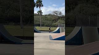 Begode Falcon at the skatepark mini ramp drop in how to  EUC TRAININ’ [upl. by Enelav]