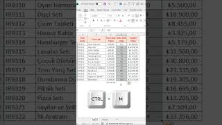 Excelde Toplam Hesaplama Kısayolu shorts exceltips excel [upl. by Victory170]