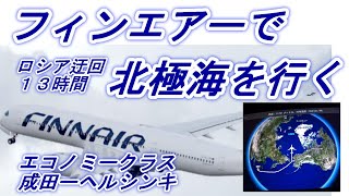 フィンエアーで北極海を行く！初めて空の上から見た北極海は・・・ [upl. by Olenka]