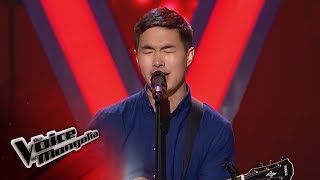 SodnomdarjaaN  quotNud chin hair haruulnaquot  Blind Audition  The Voice of Mongolia 2018 [upl. by Ahtelrac]