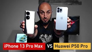 iphone 13 pro max VS Huawei p50 pro  camera comparison [upl. by Adalheid]