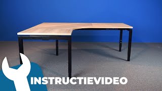 Hoe Zet Ik Mijn T Pro Top Design en Exclline hoekbureau In Elkaar  Albeka Instructievideo [upl. by Auria187]