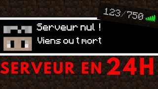 Jai créé un serveur Minecraft en 24H cest le pire serveur [upl. by Deehan]