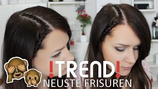 NEUSTER FRISUREN TREND  Scheitel Flechten [upl. by Neu]