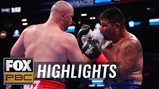 Kownacki and Arreola set record for most punches in heavyweight fight  HIGHLIGHTS  PBC ON FOX [upl. by Ardnassela54]