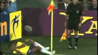 Rivaldo acting fail  World Cup 2002 Oscar winning performance [upl. by Hanselka]