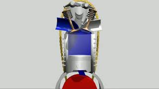 2 Stroke Engine Animation [upl. by Devora]