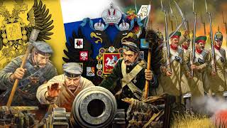 TwoHeaded Eagle Soars High  Russian Empire military song [upl. by Rudy465]