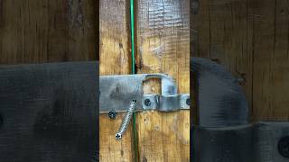 Simple idea with automatic gate latch lock  mechanism lock  DIY  Sliding gate  Craft metal [upl. by Jay]