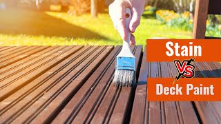 Deck Paint vs Stain What’s Best for Wooden Decks [upl. by Tore]