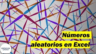 Como generar numeros aleatorios en Excel [upl. by Zerk]