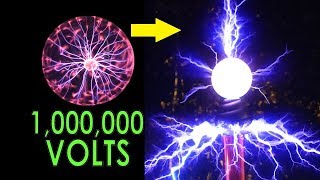 DIY Overclocked Plasma Globe 2500V to a MILLION volts [upl. by Leeban327]