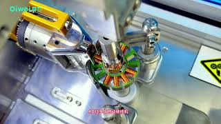 QWMR4106 Fully Automatic BLDC motor windingStator needle winding machine [upl. by Hose]