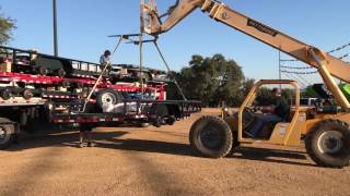 Unloading LOAD TRAIL Trailers [upl. by Annaoy994]