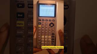 How to Graph Inequality Function on TI84 Plus CE Calculator algebra graphingfunction [upl. by Chic]