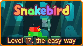 Snakebird Level 17 The Easy Way [upl. by Rebmetpes]