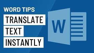 Word Quick Tip Translate Text Instantly [upl. by Obala]