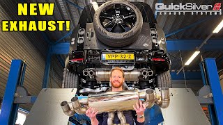 Land Rover Defender V8  QuickSilver EXHAUST is PERFECT PlugampPlay MOD [upl. by Ronoh329]