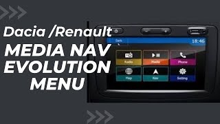 DaciaRenault 2017 Media Nav Evolution Menu [upl. by Alimrahs152]