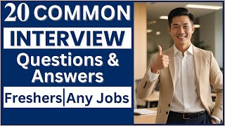 Common Interview Questions amp Answers for Freshers for Any Job [upl. by Magel678]