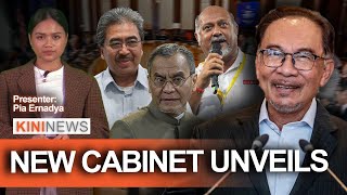 KiniNews PM unveils new cabinet Dr Dzul Gobind and Johari make a comeback [upl. by Pool329]