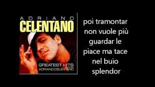 Adriano Celentano  La Mezzaluna Testo Lyrics [upl. by Mini923]