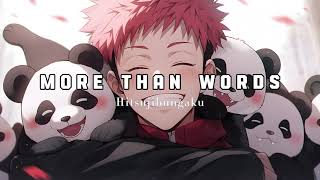 More than words  Hitsujibungaku Jujutsu Kaisen ED Lyrics [upl. by Fu]