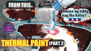 Torio Paint  Thermochromic Paint x Bubblegum blue paint tutorial  Nmax 155 version 2 Pt2 [upl. by Ahsele]