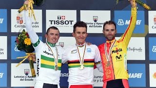 Elite Mens Road Race Highlights  2014 Road World Championships Ponferrada Spain [upl. by Drain416]