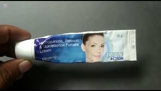 Ultrabrite Cream  Ultrabrite Triple Action Cream Uses  Hydroquinone Tretinoin amp Mometasone Furoate [upl. by Burman26]